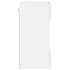 Muebles de TV de pared con luces LED 2 uds blanco 40x30x60,5