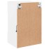 Muebles de TV de pared con luces LED 2 uds blanco 40x30x60,5