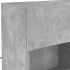 Mueble TV de pared con luces LED gris hormigón 78,5x30x60,5