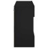 Mueble de TV de pared con luces LED negro 78,5x30x60,5