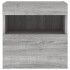 Muebles TV de pared luces LED 2 uds gris Sonoma 40x30x40
