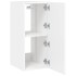 Muebles de TV de pared con luces LED 2 uds blanco 30,5x35x70