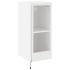 Muebles de TV de pared con luces LED 2 uds blanco 30,5x35x70