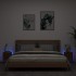 Muebles TV de pared luces LED 2 uds roble marrón 30,5x35x30