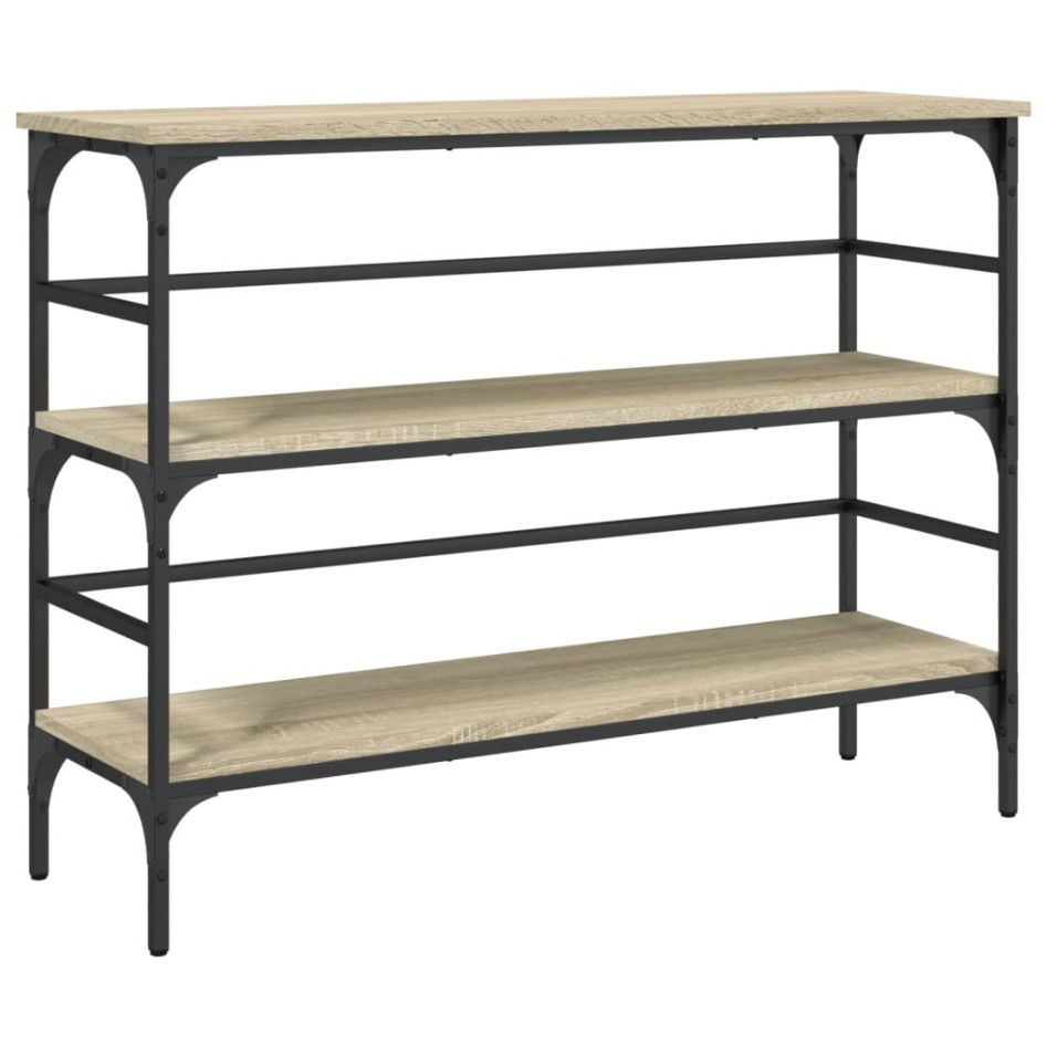 Mesa consola madera de ingeniería roble Sonoma 100x32x75