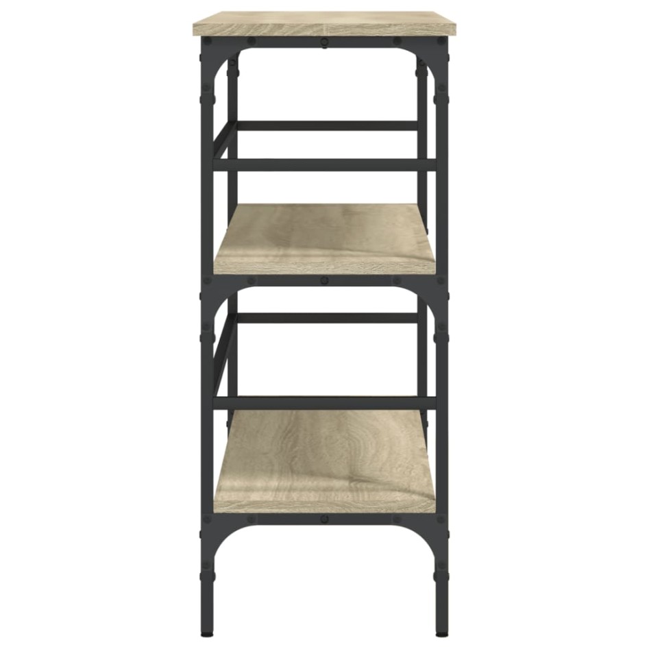 Mesa consola madera de ingeniería roble Sonoma 100x32x75