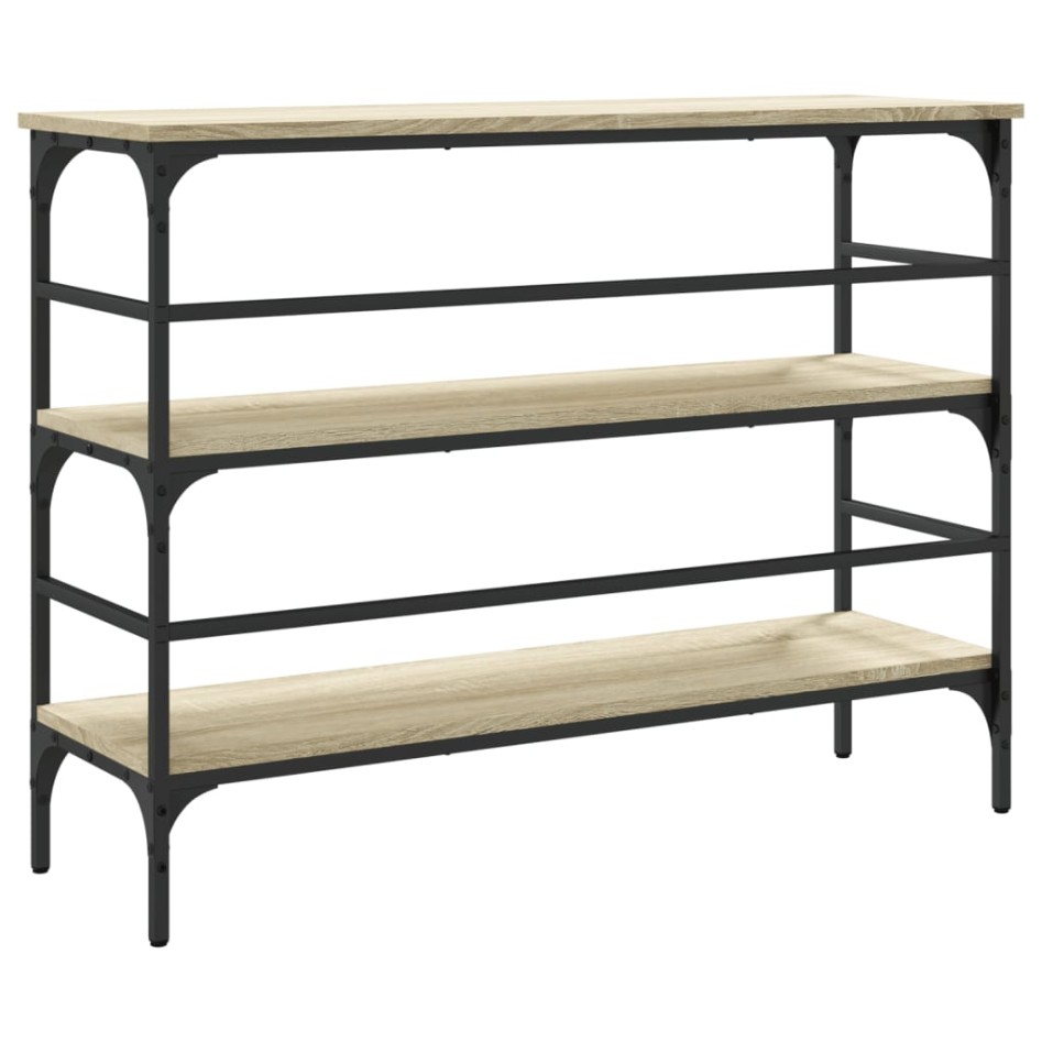 Mesa consola madera de ingeniería roble Sonoma 100x32x75