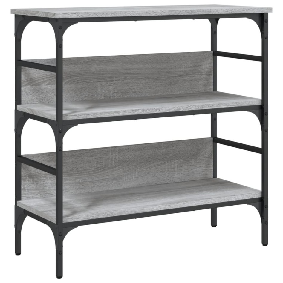 Mesa consola madera de ingeniería gris Sonoma 75x32x75