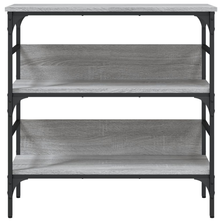 Mesa consola madera de ingeniería gris Sonoma 75x32x75