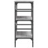 Mesa consola madera de ingeniería gris Sonoma 75x32x75