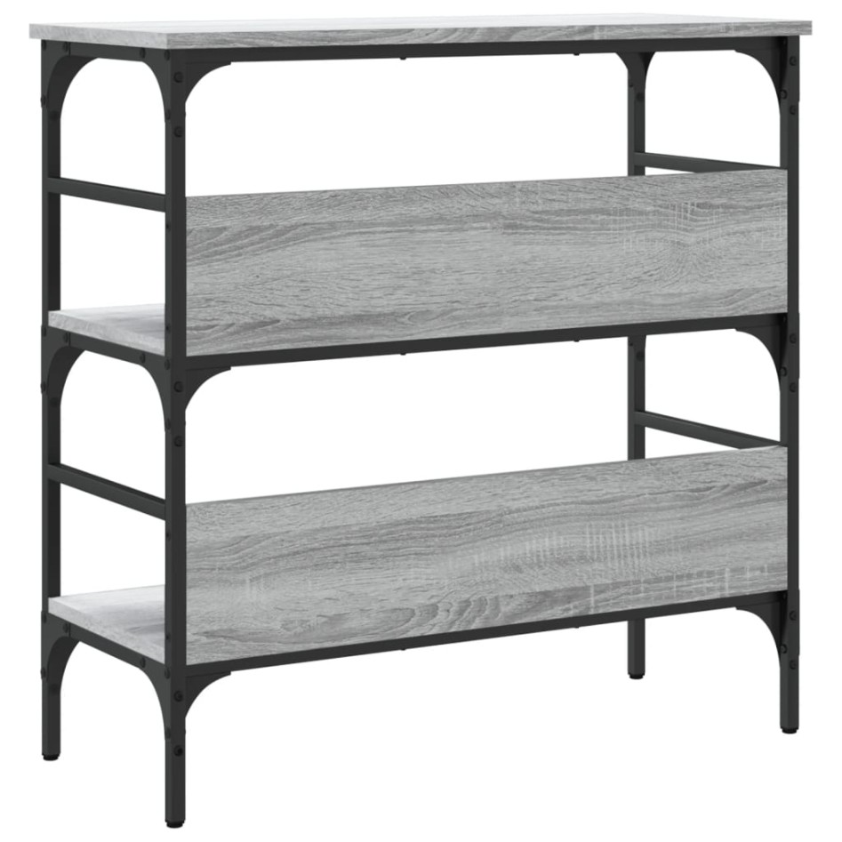 Mesa consola madera de ingeniería gris Sonoma 75x32x75