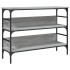 Mesa consola madera de ingeniería gris Sonoma 100x32x75