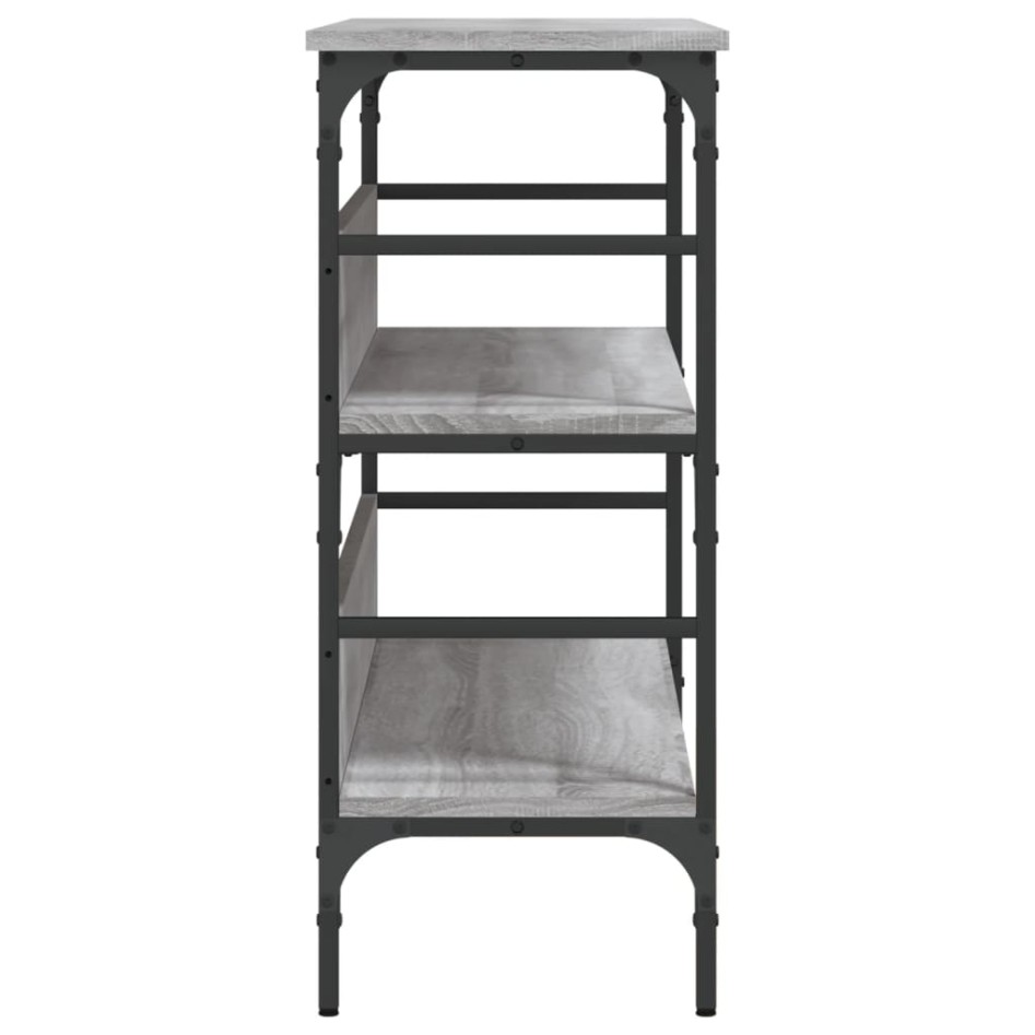 Mesa consola madera de ingeniería gris Sonoma 100x32x75