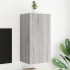 Mueble de TV de pared con luces LED gris Sonoma 40,5x35x80
