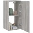Mueble de TV de pared con luces LED gris Sonoma 40,5x35x80