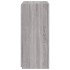 Mueble de TV de pared con luces LED gris Sonoma 40,5x35x80