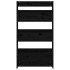 Jardinera de pared 3 niveles madera pino negro 60x18,5x110