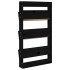 Jardinera de pared 3 niveles madera pino negro 60x18,5x110