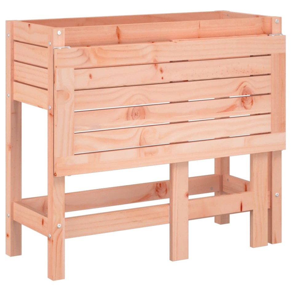 Jardinera con tapa plegable madera maciza de pino