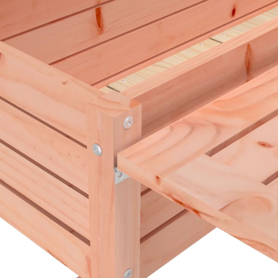 Jardinera con tapa plegable madera maciza de pino