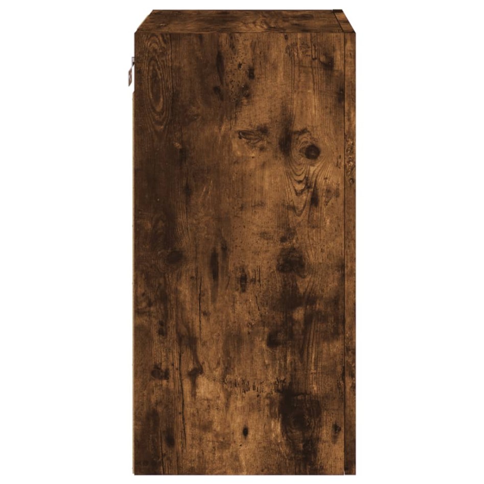 Muebles de TV de pared 2 uds madera roble ahumado 40,5x30x60