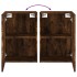 Muebles de TV de pared 2 uds madera roble ahumado 40,5x30x60