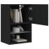 Muebles de TV con luces LED 2 uds negro 40,5x30x60