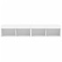 Muebles de TV con luces LED 2 uds blanco 80x30x30