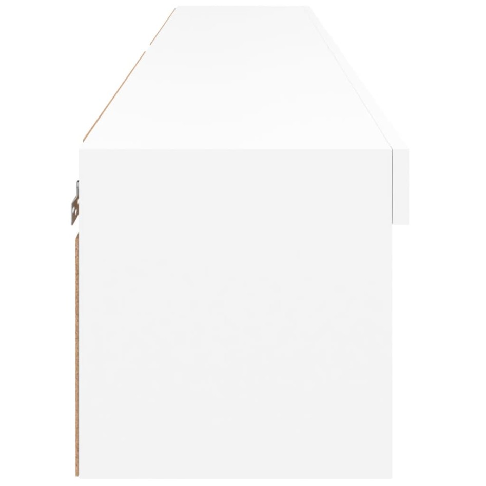 Muebles de TV con luces LED 2 uds blanco 80x30x30