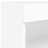 Muebles de TV con luces LED 2 uds blanco 80x30x30