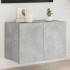 Mueble de TV de pared con luces LED gris hormigón 60x35x41
