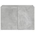 Mueble de TV de pared con luces LED gris hormigón 60x35x41