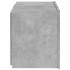 Mueble de TV de pared con luces LED gris hormigón 60x35x41