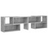 Mueble de TV madera contrachapada gris hormigón 149x30x52