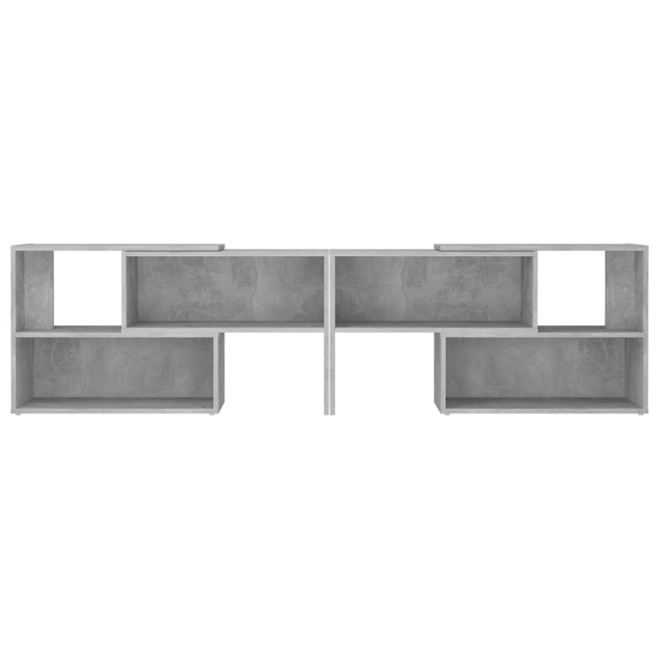 Mueble de TV madera contrachapada gris hormigón 149x30x52