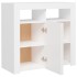 Aparador con luces LED gris brillante 80x35x75