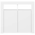 Aparador con luces LED gris brillante 80x35x75