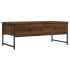 Mesa de centro madera de ingeniería marrón roble 101x49x39,5
