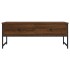 Mesa de centro madera de ingeniería marrón roble 101x49x39,5