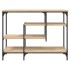 Mesa consola con estantes roble Sonoma 100x35x75