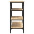 Mesa consola con estantes roble Sonoma 100x35x75