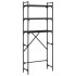 Estantería para lavadora madera ingeniería negra 67x25x163