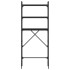 Estantería para lavadora madera ingeniería negra 67x25x163