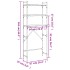 Estantería para lavadora madera ingeniería negra 67x25x163