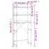 Estantería lavadora madera ingeniería gris Sonoma 67x25x163
