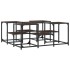 Mesa de centro madera de ingeniería roble marrón 91x91x40