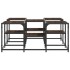 Mesa de centro madera de ingeniería roble marrón 91x91x40