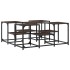 Mesa de centro madera de ingeniería roble marrón 91x91x40