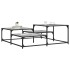 Mesa de centro madera de ingeniería gris Sonoma 107x107x40