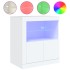 Aparador con luces LED blanco 60,5x37x67